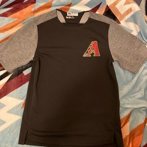 Arizona diamondbacks player worn majestic shirt